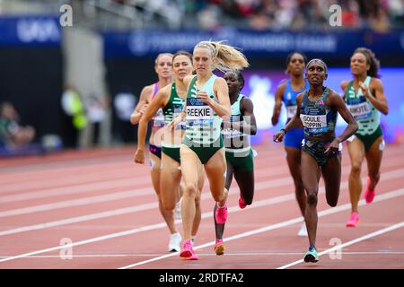 LONDRES, Royaume-Uni - 23 juillet 2023 : Jemma Reekie, de Grande-Bretagne, remporte le 800m féminin lors du London Athletics Meet, qui fait partie de la série de la Diamond League 2023 au London Stadium. Crédit : Craig Mercer/Alamy Live News Banque D'Images