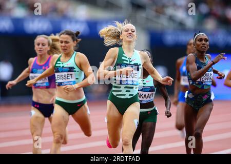 LONDRES, Royaume-Uni - 23 juillet 2023 : Jemma Reekie, de Grande-Bretagne, remporte le 800m féminin lors du London Athletics Meet, qui fait partie de la série de la Diamond League 2023 au London Stadium. Crédit : Craig Mercer/Alamy Live News Banque D'Images