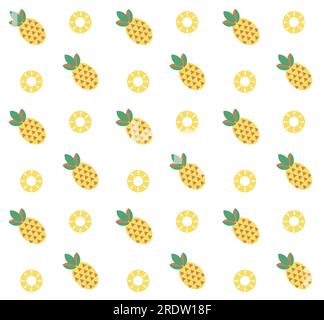 Vecteur fond transparent dans des motifs géométriques de style scandinave ananas jaunes sur un fond blanc Vector EPS10 Illustration de Vecteur