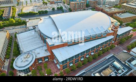 Antenne de l'arène nationale au-dessus du stade de Columbus Ohio Banque D'Images