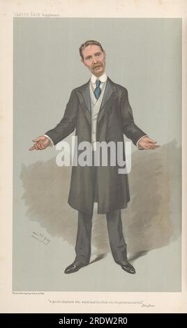 Premiers ministres - Vanity Fair. "Un doux berger qui mènerait son troupeau dans le repli protectionniste". M. Andrew Bonar Law ». 2 mars 1905 1905 par Leslie Ward Banque D'Images