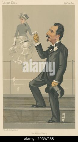 Vanity Fair : Theatre ; 'The Modern Wiertz', M. Jan Van Beers, 12 septembre 1891 1891 par Leslie Ward Banque D'Images