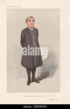 Vanity Fair - clergé. 'Un homme juste révérend et bien-aimé'. L'évêque de Ripon. William Boyd Carpenter. 1906 par Leslie Ward Banque D'Images