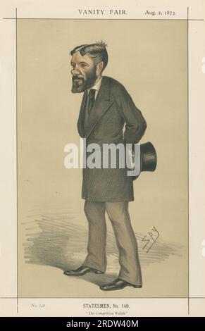 Vanity Fair : littéraire ; 'The Competition Wallah', M. George Otto Trevelyan, 2 août 1873 1873 par Leslie Ward Banque D'Images