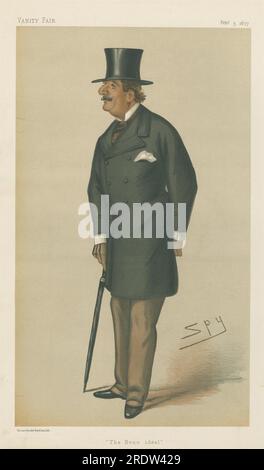 Vanity Fair: Military and Navy; 'The Beau Ideal', Lieutenant-General Sir Alfred Hastings Horsford, February 3, 1877 1877 by Leslie Ward Stock Photo