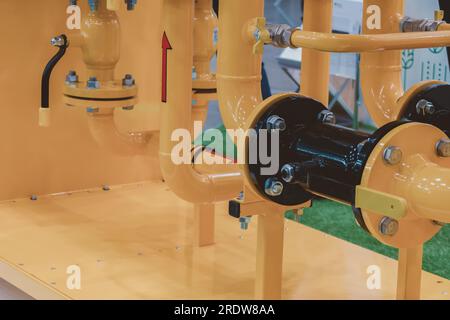 Station de contrôle de gaz pour réduire la pression de gaz et compter la quantité de gaz utilisée Banque D'Images