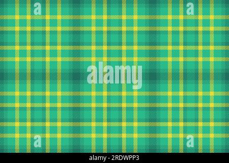 Plaid de texture tartan de motif textile de tissu avec un fond de vecteur de contrôle sans couture dans les couleurs sarcelle et menthe. Illustration de Vecteur