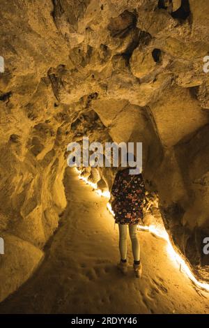 Tunnel vers 'pozo iniciÃ¡tico' à quinta de regaliera Banque D'Images