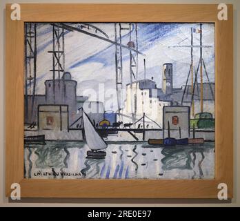 Le Pont transbordeur de Louis Mathieu Verdihan dans le Musée Cantini Marseille France Banque D'Images