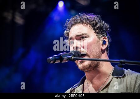 Odense, Danemark. 23rd, juin 2023. L'auteur-compositeur-interprète irlandais Cian Ducrot donne un concert live lors du festival de musique danois Tinderbox 2023 à Odense. (Crédit photo : Gonzales photo - Thomas Rasmussen). Banque D'Images