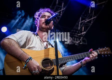 Odense, Danemark. 23rd, juin 2023. L'auteur-compositeur-interprète irlandais Cian Ducrot donne un concert live lors du festival de musique danois Tinderbox 2023 à Odense. (Crédit photo : Gonzales photo - Thomas Rasmussen). Banque D'Images