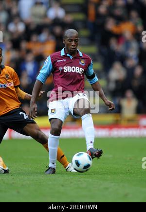 Luis Boa Morte de West Ham United 16/10/2010 Banque D'Images