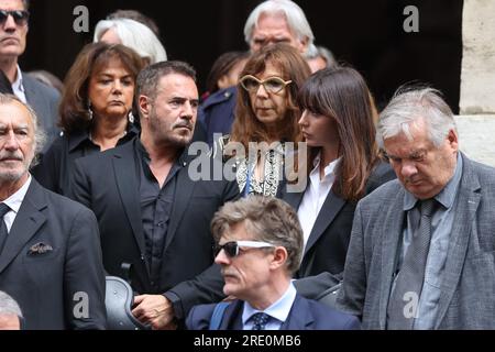 Paris, France. 24 juillet 2023. Jose Garcia lors des funérailles à l'église Saint Roch à Paris, France, le 24 juillet 2023, de la chanteuse et actrice d'origine britannique Jane Birkin, décédée le 16 juillet 2023 à Paris à l'âge de 76 ans. Photo de Nasser Berzane/ABACAPRESS.COM crédit : Abaca Press/Alamy Live News Banque D'Images