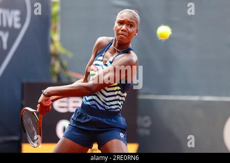Hambourg, Allemagne. 24 juillet 2023. Le joueur de tennis allemand Noma Noha Akugue à l'Open d'Europe de Hambourg 2023. Frank Molter/Alamy Live News Banque D'Images