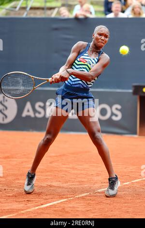Hambourg, Allemagne. 24 juillet 2023. Le joueur de tennis allemand Noma Noha Akugue à l'Open d'Europe de Hambourg 2023. Frank Molter/Alamy Live News Banque D'Images