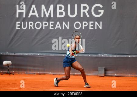 Hambourg, Allemagne. 24 juillet 2023. Le joueur de tennis allemand Noma Noha Akugue à l'Open d'Europe de Hambourg 2023. Frank Molter/Alamy Live News Banque D'Images