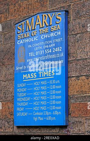 St Marys Star of the Sea, Catholic Church, 106 Constitution Street, Leith, Édimbourg, Écosse, EH6 6AW Banque D'Images