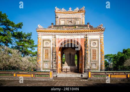 Mausolée de Tu Duc supérieur à Hue, Vietnam Banque D'Images