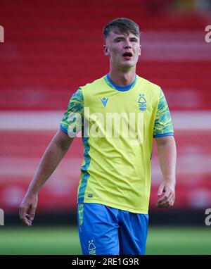 Photo du dossier datée du 16-07-2022 d'Aaron Donnelly de Nottingham Forest. Dundee a signé le défenseur Aaron Donnelly, 20 ans, de Nottingham Forest, pour un prêt de saison. Date de parution : lundi 24 juillet 2023. Banque D'Images