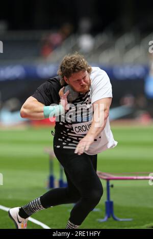 Ryan CROUSER (États-Unis d'Amérique) participe à la finale du lancer du poids masculin en 2023, IAAF Diamond League, Queen Elizabeth Olympic Park, Stratford, Londres, Royaume-Uni. Banque D'Images