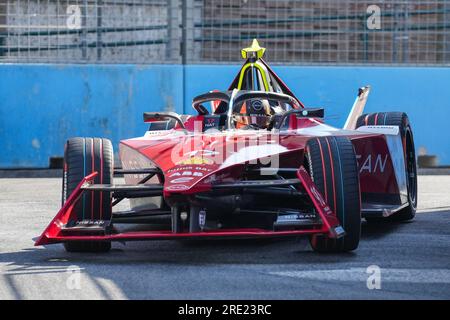 Rome, Italie. 14 juillet 2023. Norman NATO participe aux essais libres 1 de l'E-Prix de Rome dans le cadre du Championnat du monde ABB FIA Formula E-Prix 2023 - Hankook Rome. Crédit : SOPA Images Limited/Alamy Live News Banque D'Images