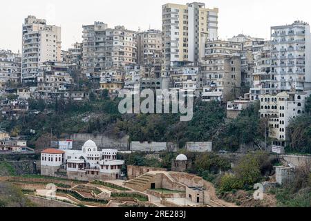 Vue de Tripoli, la deuxième ville en importance au Liban Banque D'Images