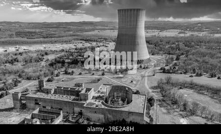 Ancienne centrale nucléaire de Hartsville, TN. Banque D'Images