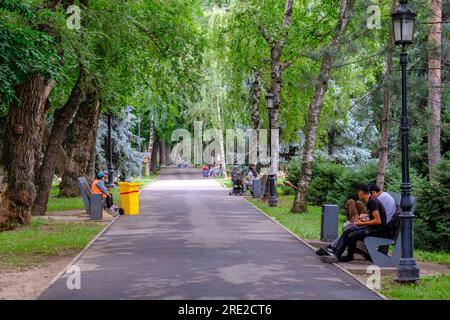 Kazakhstan, Almaty. Panfilov Guardsmen Park. Banque D'Images