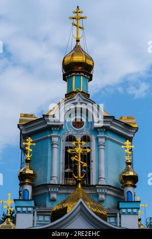 Kazakhstan, Almaty. Cathédrale de la Madone de Kazan. Banque D'Images