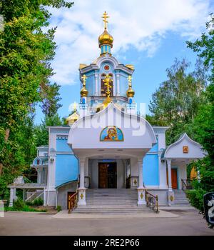 Kazakhstan, Almaty. Cathédrale de la Madone de Kazan. Banque D'Images