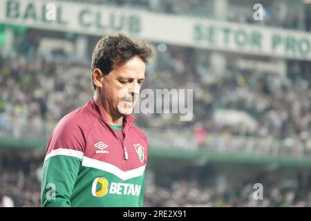 Curitiba, Brésil. 24 juillet 2023. Fernando Diniz lors de Coritiba et Fluminense au Major Antônio Couto Pereira Stadium à Curitiba, PR. Crédit : Carlos Pereyra/FotoArena/Alamy Live News Banque D'Images