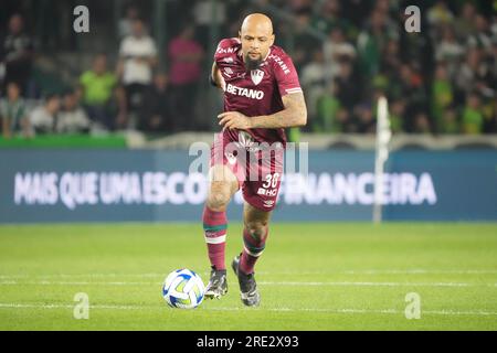 Curitiba, Brésil. 24 juillet 2023. Felipe Melo lors de Coritiba et Fluminense au Major Antônio Couto Pereira Stadium à Curitiba, PR. Crédit : Carlos Pereyra/FotoArena/Alamy Live News Banque D'Images