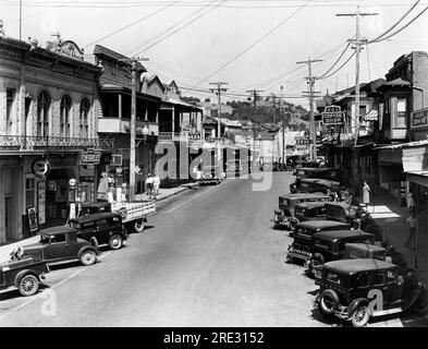 Jackson, Californie 17 juillet 1934 main Street à Jackson, Californie. Banque D'Images