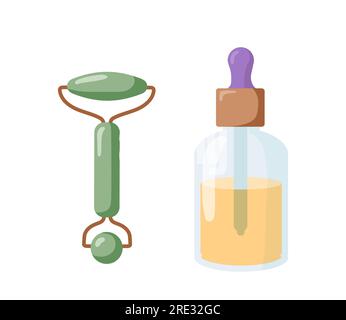 Lotion d'hygiène personnelle et concept de vecteur de rouleau Illustration de Vecteur