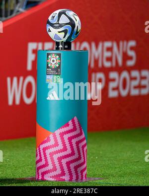 Auckland, Nouvelle-Zélande, le 24 juillet 2023 : Matchball lors du match de football Groupe G de la coupe du monde Femme 2023 entre l'Italie et l'Argentine à Eden Park à Auckland, Nouvelle-Zélande. (Daniela Porcelli / SPP) Banque D'Images