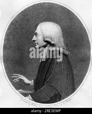 Wesley, John, 28.6.1703 - 2,3.1791, prédicateur anglais, fondateur du mouvement méthodiste, LE DROIT D'AUTEUR DE L'ARTISTE N'A PAS À ÊTRE EFFACÉ Banque D'Images