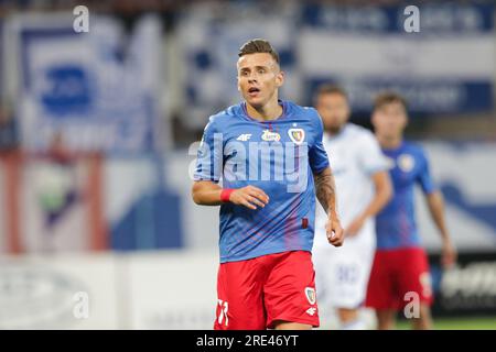 Gliwice, Pologne. 22 juillet 2023. Damian Kadzior de Piast Gliwice vu lors du match de football polonais PKO Ekstraklasa League 2023/2024 entre Piast Gliwice et Lech Poznan au stade Muncipal de Gliwice. Score final ; Piast Gliwice 1:2 Lech Poznan. (Photo Grzegorz Wajda/SOPA Images/Sipa USA) crédit : SIPA USA/Alamy Live News Banque D'Images
