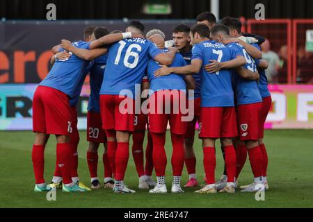 Gliwice, Pologne. 22 juillet 2023. L'équipe Piast Gliwice vue lors du match de football polonais PKO Ekstraklasa League 2023/2024 entre Piast Gliwice et Lech Poznan au stade Muncipal de Gliwice. Score final ; Piast Gliwice 1:2 Lech Poznan. (Photo Grzegorz Wajda/SOPA Images/Sipa USA) crédit : SIPA USA/Alamy Live News Banque D'Images