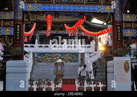 Le temple chinois Ma Zhu Miao dans le Chinatown de Yokohama, Kanagawa JP Banque D'Images