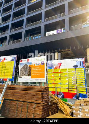 Paris, France, Nouvelle construction immeubles d'appartements respectueux de l'environnement dans le 13e arrondissement, Ave. De France Banque D'Images