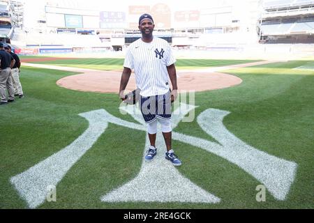 New York, NY, États-Unis. 24 juillet 2023. CC Sabathia au 3e match de softball annuel CC Sabathia and Friends Celebrity au profit de la Fondation PiCChin au Yankee Stadium le 24 juillet 2023, Bronx, New York. Crédit : Walik Goshorn/Media Punch/Alamy Live News Banque D'Images