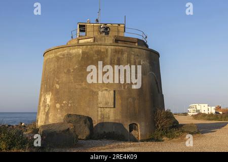 Angleterre, Sussex, East Sussex, Eastbourne, Sovereign Harbour, Tour Martello numéro 66 Banque D'Images