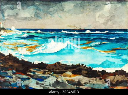 Shore and Surf, Nassau par Winslow Homer Banque D'Images