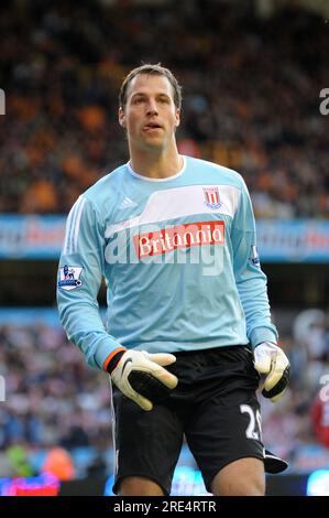 Thomas Sorensen de Stoke City Barclays Premier League - Wolverhampton Wanderers contre Stoke City 14/08/2010 Banque D'Images