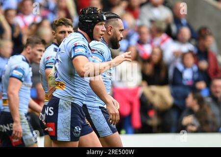 Warrington, Angleterre - 22 juillet 2023 - Konrad Hurrell de St Helens. Demi-finale de la Challenge Cup, Leigh Leopards vs St. Helens au stade Halliwell Jones, Warrington, Royaume-Uni Banque D'Images