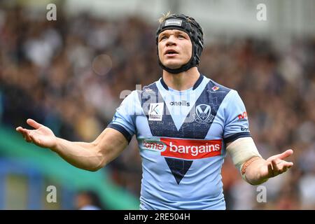 Warrington, Angleterre - 22 juillet 2023 - Jonny Lomax de St Helens. Demi-finale de la Challenge Cup, St. Helens vs York Valkyrie au stade Halliwell Jones, Warrington, Royaume-Uni Banque D'Images
