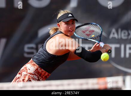 Hambourg, Allemagne. 25 juillet 2023. Emily Appleton, joueuse de tennis de Grande-Bretagne au tournoi de tennis de Hambourg European Open 2023. Frank Molter/Alamy Live News Banque D'Images