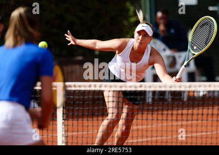 Hambourg, Allemagne. 25 juillet 2023. La joueuse de tennis Julia Lohoff d'Allemagne au tournoi de tennis Open d'Europe de Hambourg 2023. Frank Molter/Alamy Live News Banque D'Images