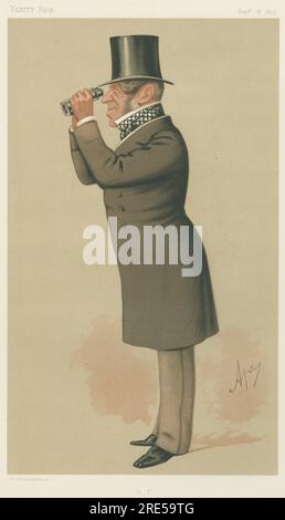 Vanity Fair : Turf Devotees ; 'G. P.', M. George Payne, 18 septembre 1875 1875 par Carlo Pellegrini Banque D'Images