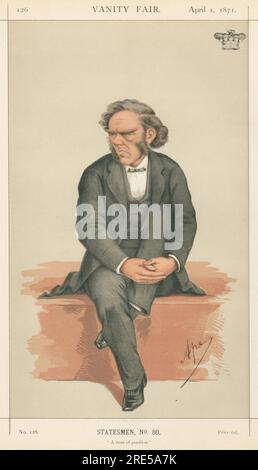 Politiciens - Vanity Fair. "Un homme de position". Lord Lyttelton. 1 avril 1871 1871 par Carlo Pellegrini Banque D'Images